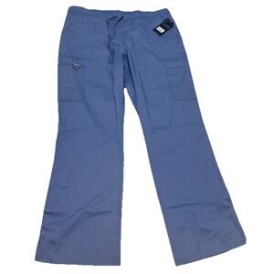 Cherokee Workwear Blue Pull On Cargo Scrub Pants Tall Size XL